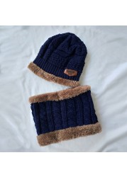 Boys Winter Hats and Scarves Set Boys Girls Add Thick Hats and Necklaces in Autumn Cute Baby Hats for Kids Ages 5-12 Years