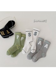 MILANCEL 2022 new spring baby socks letter sock fashion boys sock children sock