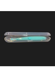 Soft Head Spoon Storage Box Baby Tableware Transparent Case Baby Silicone Spoon Box 18*8.3cm Food Grade PP Travel Utensil Box