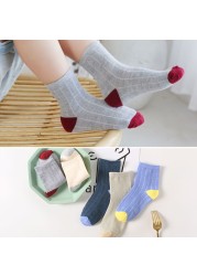 5pairs/lot Autumn Winter Children Cartoon Bear Socks Baby Cute Trendy Cotton Print Socks Comfortable Girls Boys Sports Socks Hot