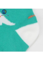 5pair/lot Lovely Baby Socks Girl Dinosaur Ship PlaneSkarpetki Boy's Knit Cotton Soft Newborn Sock Kids Miaoyoutong