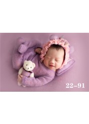 Newborn Photography Accessories, 0-1 Month, Boy and Girl Hat, Bodysuit, Photo Studio Outfits