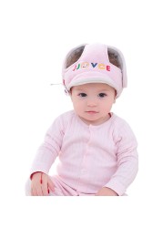 Boys Girls Protective Cap Soft Safety Helmet for Baby with Adjustable Strap Breathable Toddlers Infant Head Protector Anti-Crash