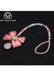 MIYOCAR - Baby Pacifier Holder, Pacifier Clip Holder, Colorful Rhinestones, Any Name, Unique Gift for Baby