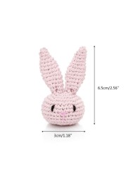 2020 New Handmade Crochet Cotton Rabbit DIY Baby Pacifier Chain Infant Accessories Teether 95AE