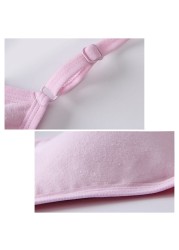 12-18Y Cotton Girls Bra Teenage Underwear Kids Sports Bra Adjustable Bra with Chest Pad Kids Seamless Bralette Puberty Clothes