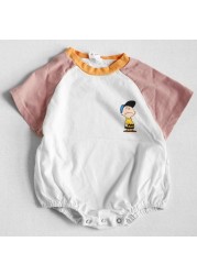 MILANCEL 2022 Summer Children's Clothing Cartoon Children's Clothing Short Sleeve Baby Boys Suit