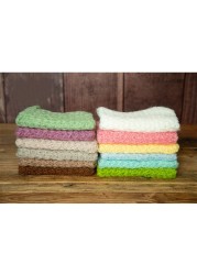 Newborn Photography Accessories Knitted Fleece Blanket Newborn Hat Newborn Photography Props Photo Studio Accessories