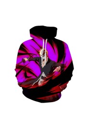 Bleach Anime 3D Print Men Sweatshirts Casual Fashion Sweatshirts Autumn Warm Hooded Pullover Women New Pullover Hooded Sweatshirt