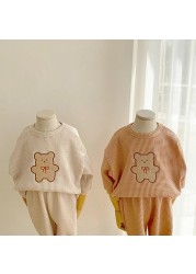 Spring Baby Clothes Set 2022 New Fashion Cute Cartoon Baby Girl Casual Tops Trousers 2pcs Baby Girls Clothes