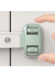 Child Safety Cabinet Lock Adjustable Anti Pinch Hand Drawer Refrige Locks Multifunction Kids Closet Toilet Fridge Lock
