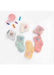 3pcs/lot Spring and Autumn 0-5T Children's Socks Cartoon Baby Girls Socks Toddler Warm Comfortable Socks Baby Boys Socks