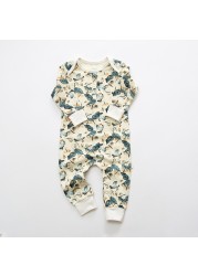 Yg 2022 Summer New Baby Tights Boy Baby Girl Clothes Baby Cotton Printed Jumpsuit 0-2 Years