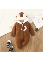 Bobora Baby Clothes Long Sleeve Newborn Baby Clothes Spring Baby Boys Girls Hooded Clothes Size 0-18M