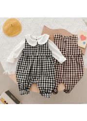 Autumn Baby Jumpsuit 0-24M Sleeveless Knitted Cotton Baby Boy Rompers Solid Newborn Kids Clothes Baby Girl Winter Playsuit