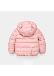 Autumn Winter Baby Boys Clothes Cotton Thick Kids Girls Parkas Parkas Warm Coat Children Costume JYF