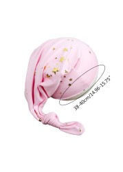 T5EC Baby Knot Tail Starry Sky Hat Newborn Photography Props Infant Beanies for Photo Shooting Posing