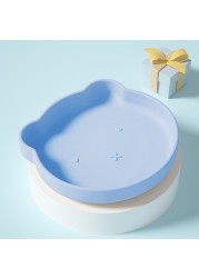 Baby Silicone Suction Bowl Plate Cute Cat Children Dishes Feeding Bowl BPA Free Non-slip Kids Toddler Training Tableware