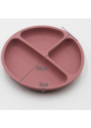 Baby Safe Silicone Food Solid Plate Cute Cartoon Children Dishes Suction Elm Training Tableware Kids Feeding Dishes