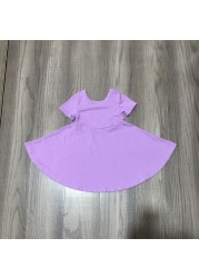 Summer dress for baby girls, solid color