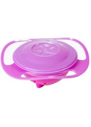 Hot Sale Universal Swivel Bowls Ergonomic Design 360 Degree Seamless Spill Proof Bowl Rotatable Gyro for Kids