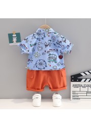 New Summer Baby Clothes Suits Children Boys Girls Cute Shirt Shorts 2pcs/set Toddler Casual Cotton Costume Infant Kids Sportswear