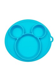 Baby Bowl Safe Silicone Dish BPA Free Solid Dishes Children Suction Toharmful Training Tableware Cute Cartoon Kids Feeding Dishes