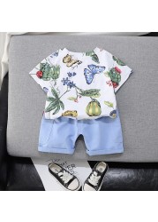 New summer baby clothes suit children boys girls fashion cotton T-shirt shorts 2pcs/sets baby casual outfit kids tracksuits