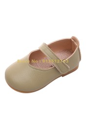 Girls candy color baby girl basic kids flats autumn new fashion anti-slip toddler baby shoes