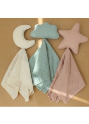 100% Organic Cotton Muslin Baby Safety Blanket Moon Star Game Ins Baby Comforter Newborn Appease Towel