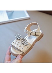 Girls Sandals 2022 Summer New Hollow Out Princess Brim Shoes Children's Fashion Antiskid Beach Shoes XXJ - 3033