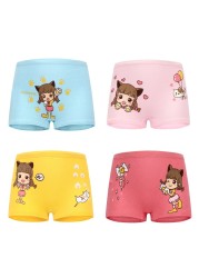 12pcs/lot Design Soft Cotton Girls Panties Cartoon Children Girls Underwear Toddler Kids Boxer Panties Breathable Teenage Briefs