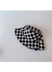 MILANCEL 2022 Spring New Kids Cap Casual Boys Hat Korean Smile Girls Hat Fashion Chess Children Hat