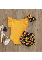 Ma&Baby 0-12M Newborn Infant Baby Girls Clothes Set Fruit Print Romper Pants Outfits Summer Baby Costumes D01