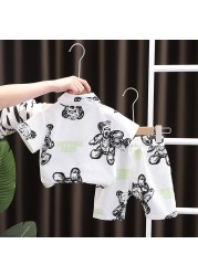 New summer baby clothes suit children boys girls fashion cartoon shirt shorts 2pcs/sets baby casual outfit kids tracksuits