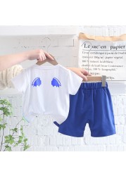 New Summer Baby Clothes Children Boys Girls Cute Cartoon Cotton T-Shirt Shorts 2Pcs/Sets Toddler Casual Costume Kids Sportswear