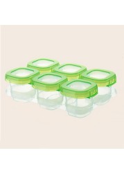 Snacks Cooling Container Dispenser Safe Seal Reusable Portable Stackable Food Storage Baby Block