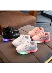 Size 21-30 Children LED Sneakers With Light Up Sole Baby Led Luminous Shoes For Girls / Glowing Lighted Shoes For Kids Boys