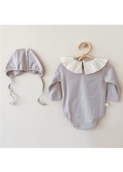 3pcs/set Newborn Baby Girl Clothes Infant Outfits Autumn Spring Baby Girl Romper + Overall Pants Girl Clothing Sets