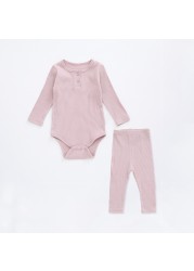 2pcs Newborn Baby Girl Clothes Set 0-2 Years Baby Girls Clothes Set Cotton Romper Pants Spring Baby Boys Clothes Outfits