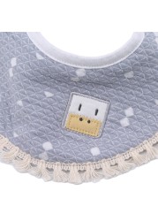 Baby Bib Fashion Tassel Stereo Round Bibs Burp Cloths Newborn Boys Girls Solid Saliva Towel Baby New Babador