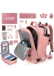 15.6 inch Laptop Backpack for Teenage Girls with USB Port Independent Shoe Bag Travel Business Outdoor Backpack