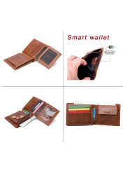 SmartLB Smart Fashion Wallet GPS Bluetooth Tracker Gift for Father's Day Slim Credit Card Holder Inscription