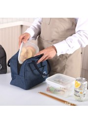 Picnic Oxford Cloth Insulation Bags Portable Drink Cooler Bag Lunch Bento Thermal Carrier For Office Work School Camping