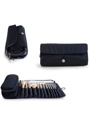 Roll up Women Professional Cosmetic Bag Multifunctional Cosmetic Brush Case Pouch Travel Waterproof Cosmetic Tools Organizer