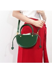 Leather saddle bags new trend design popular messenger bag all match one shoulder women