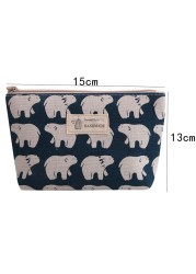 Portable Creative Makeup Bag Canvas Girls Gift Cosmetic Bags For Women Storage Travel Bags