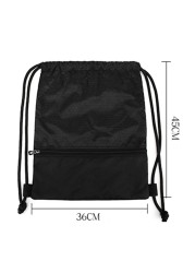 Large Capacity Nylon Shoulder Bag for Men and Women Portable Large Capacity Backpack Travel Bag School Bag Black Special Sale