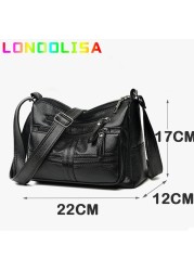 Multi Layer Designer Crossbody Shoulder Bags 2022 New Leather Handbags Bolsa Feminina Main Sac For Female Fashion Women Bags