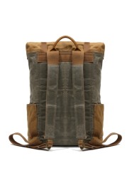 Backpack Men Casual Daypack Vintage Canvas Backpack School Boys Designer Waterproof Travel Bag Male Backpack Mochila